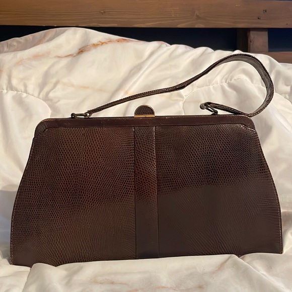 1950s Mappin and Webb Lizard Skin Purse - Picture 1 of 8